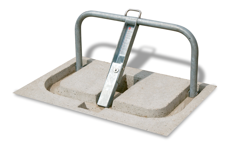 Amach parkeerbeugel gelijk aan maaiveld