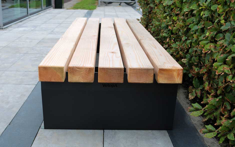 Robust Line bank enkel staal zonder rugsteunen