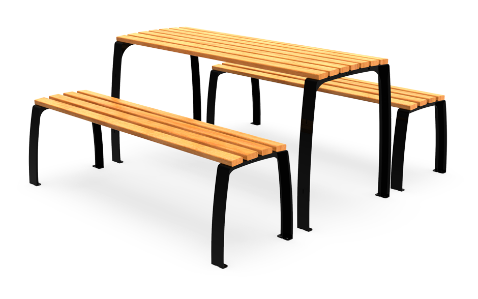 Camino picknickset hout