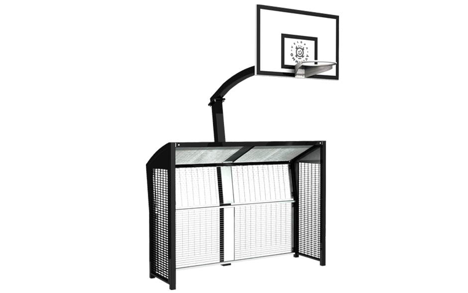 Omnicombi doel met basketbalpaal