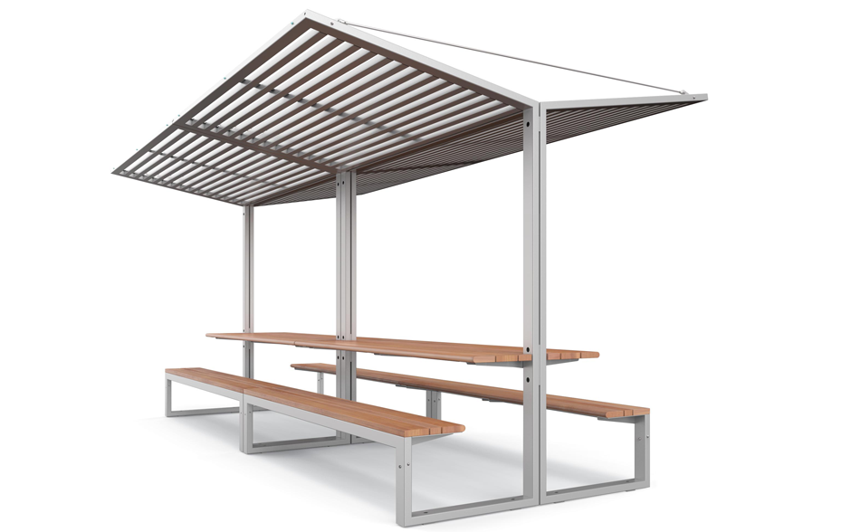 CISON picknickset hout en staal