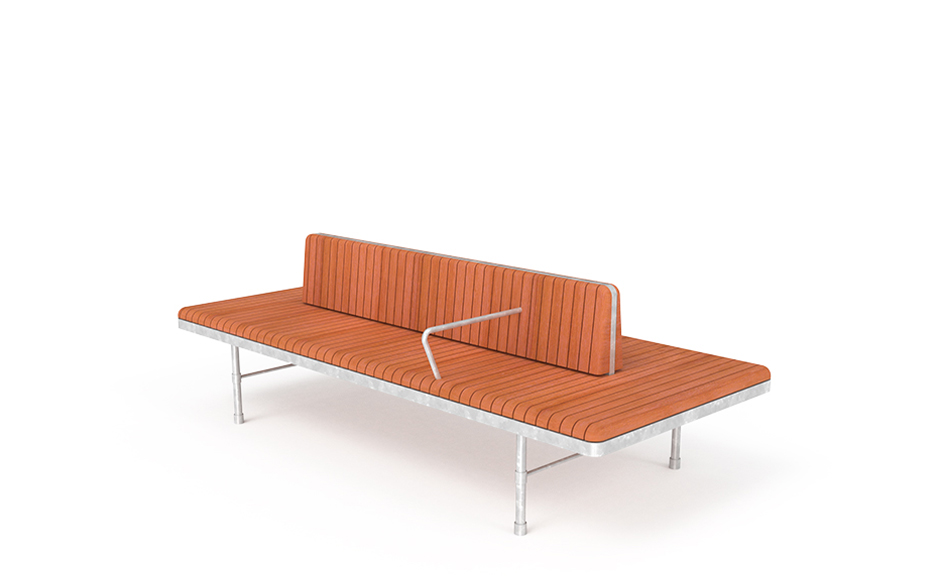 KLARA bank dubbelzijdig met rugleuning