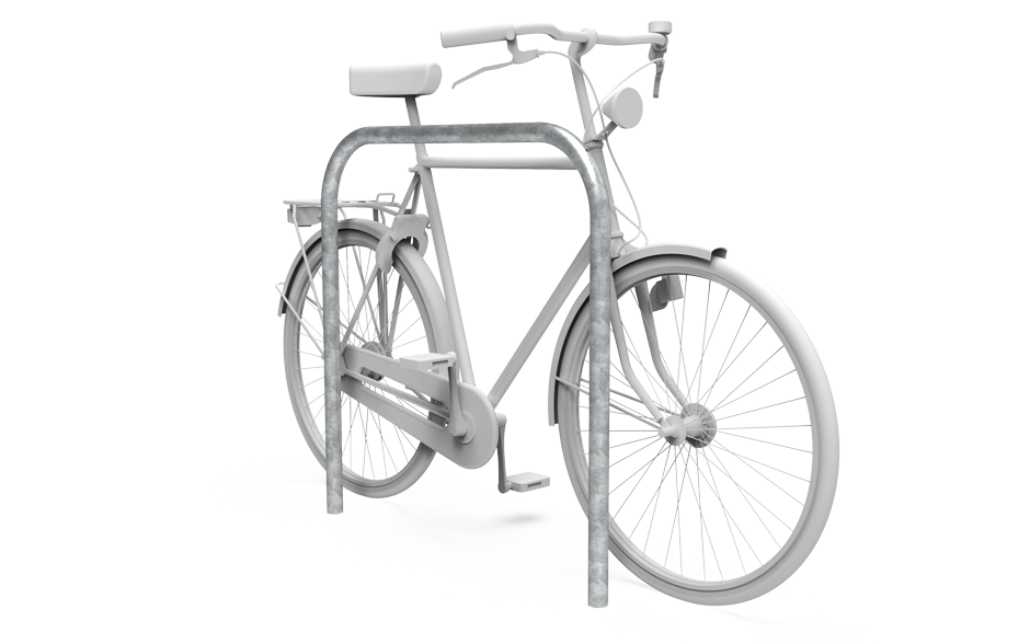 Leon fietsleunhek staal zonder dwarsstang