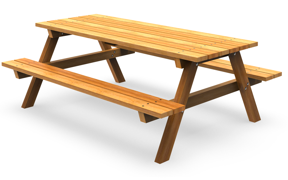 Repose picknickset hout