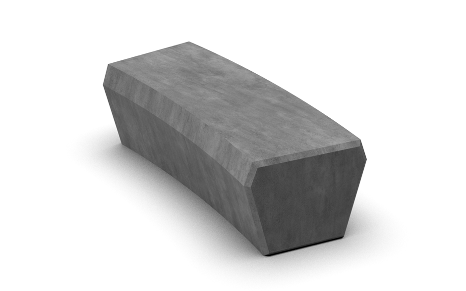 Rino bank circulair beton bocht