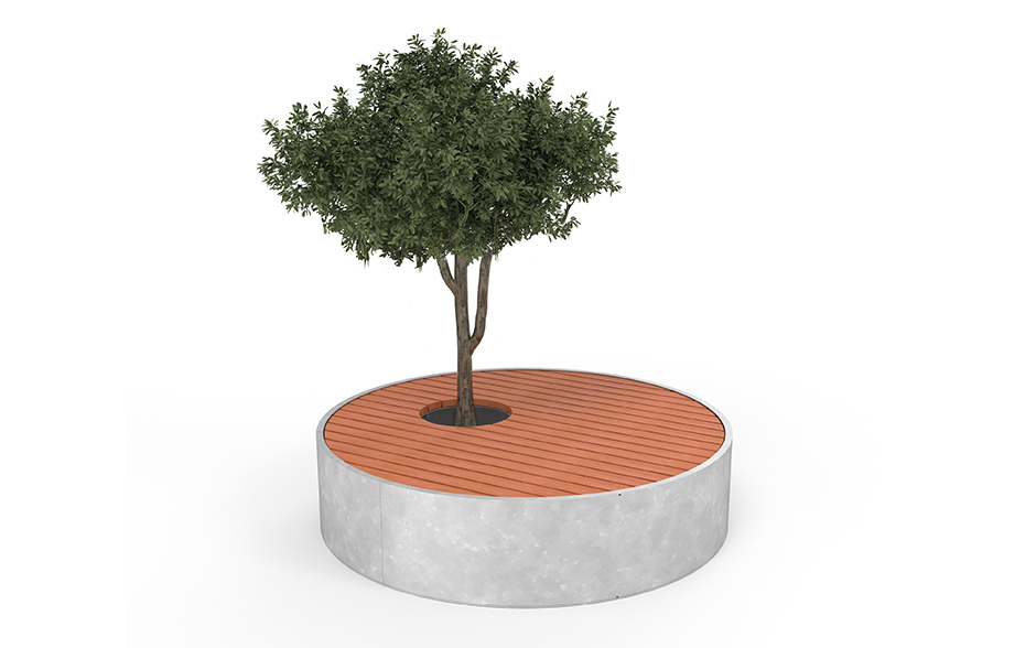 SOLID boombank cirkel staal