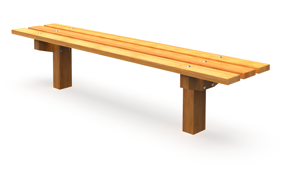 Timberstyle bank hout zonder rugleuning