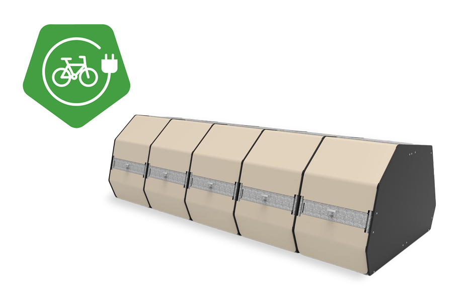 Pedalo® fietskluis met oplaadpunten