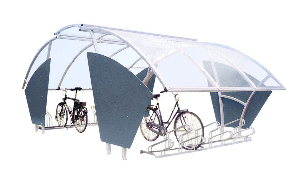 Ligna fietsoverkapping tweezijdig