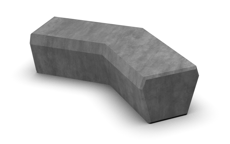 Rino bank circulair beton hoek