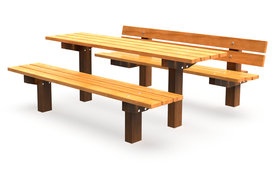 Timberstyle picknickset hout