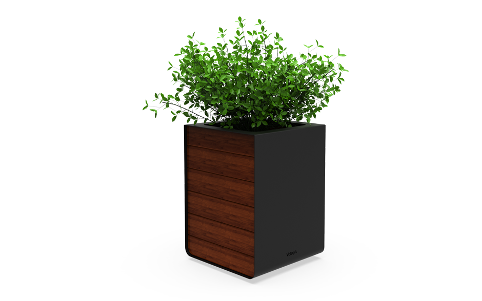 Reposa plantenbak staal & bamboe 250L