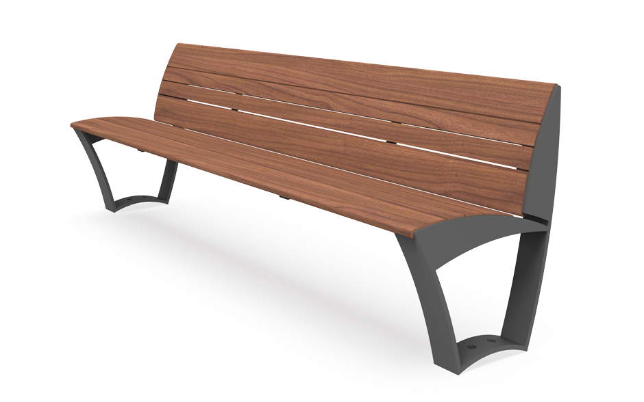 Divano bank hout met rugleuning