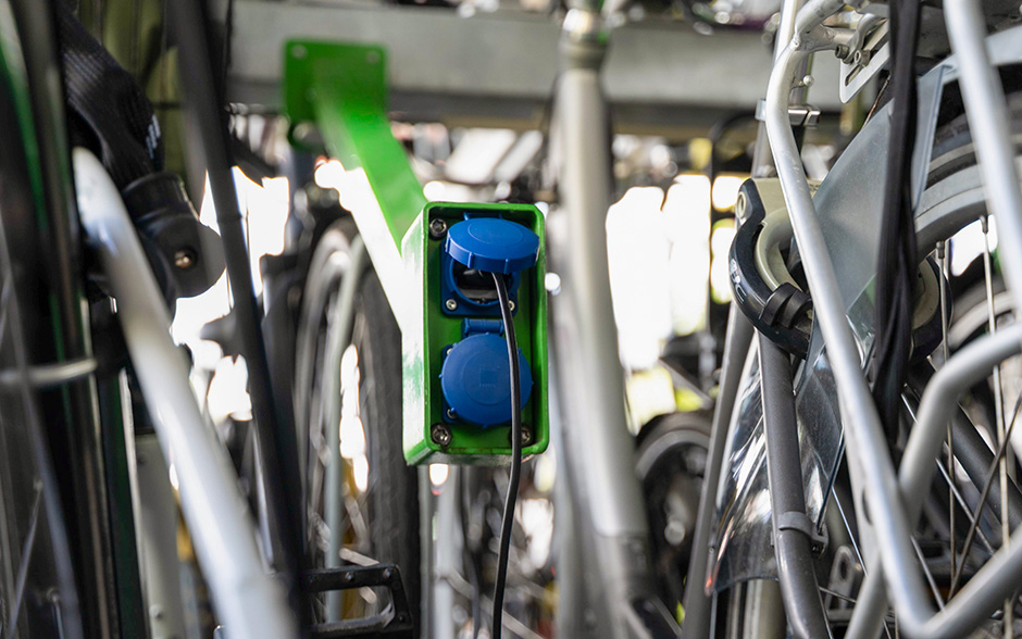 VelopA-Up etagerek met oplaadpunten