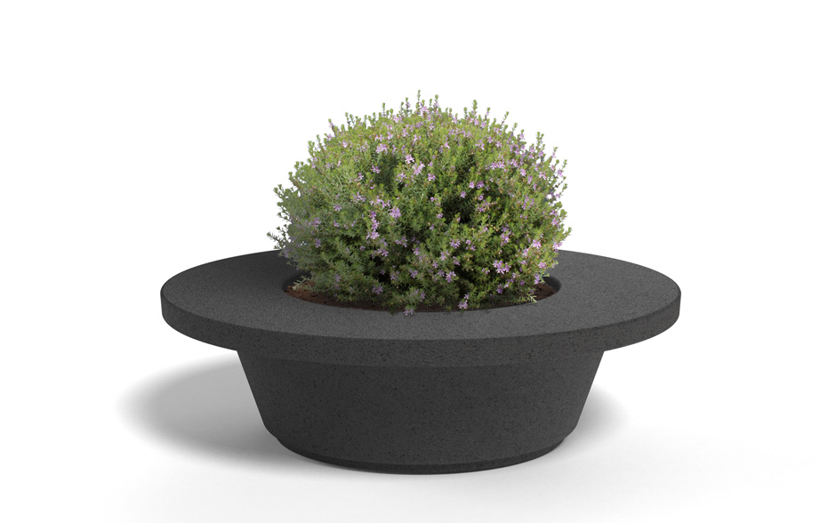 CLIMB plantenbak met zitrand steen