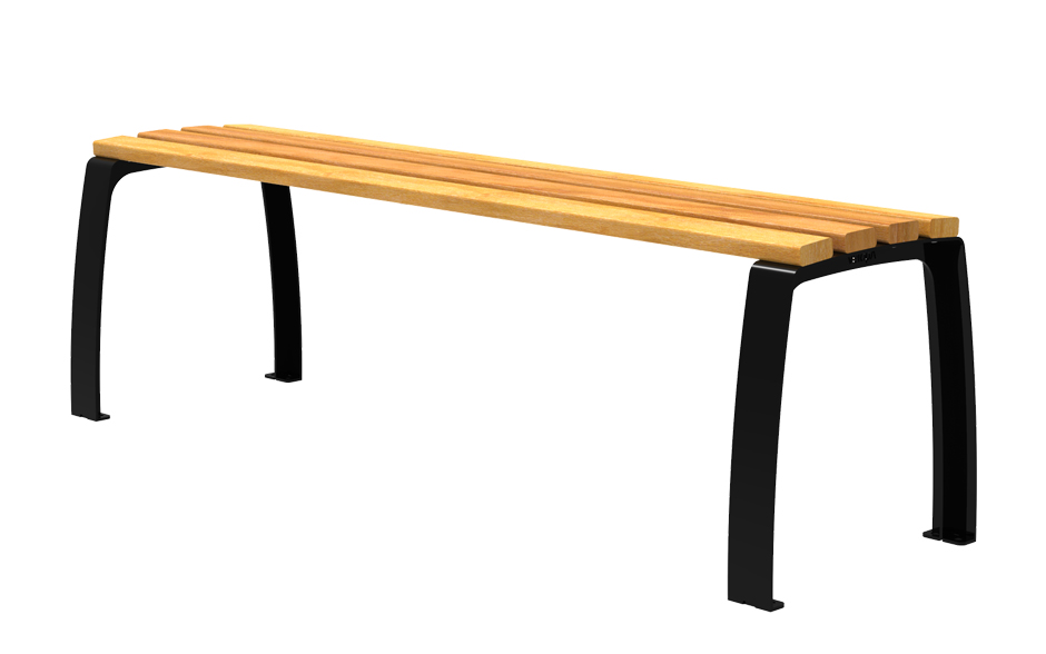 Camino bank hout zonder rugleuning