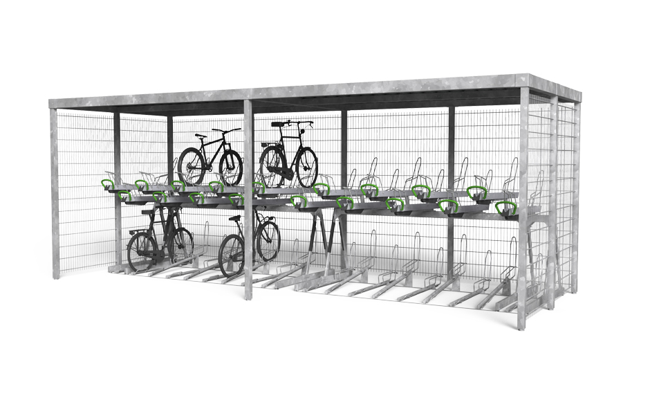 Paleto fietsenstalling verhoogd staal