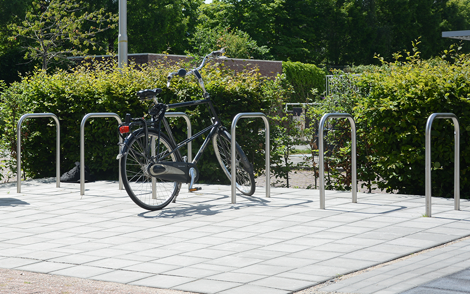 Leon fietsleunhek RVS zonder dwarsstang