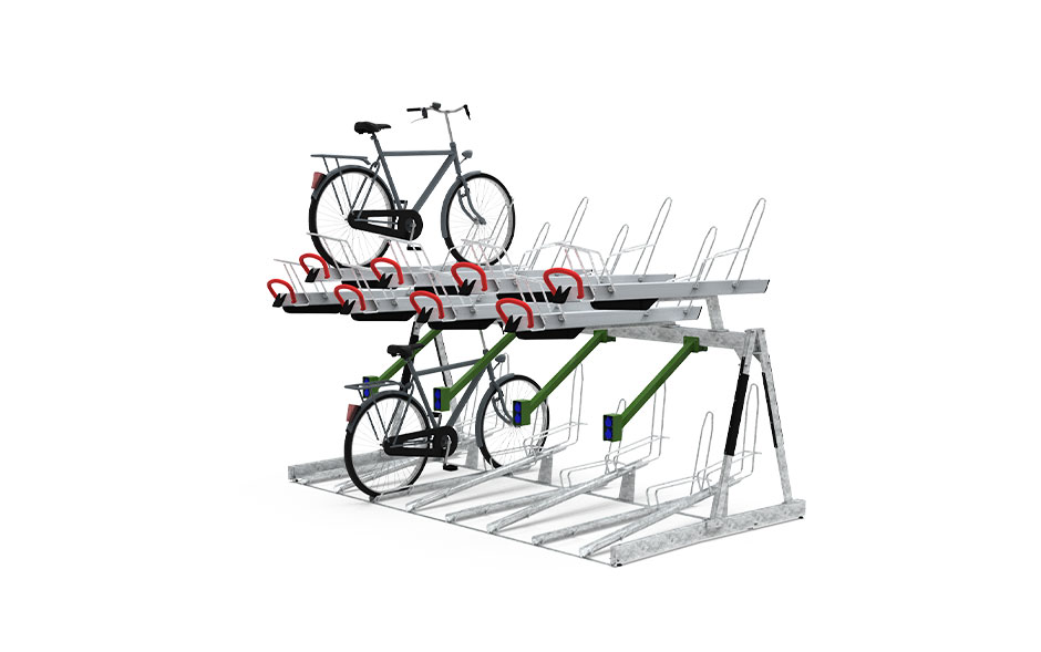 VelopA-Up etagerek met oplaadpunten
